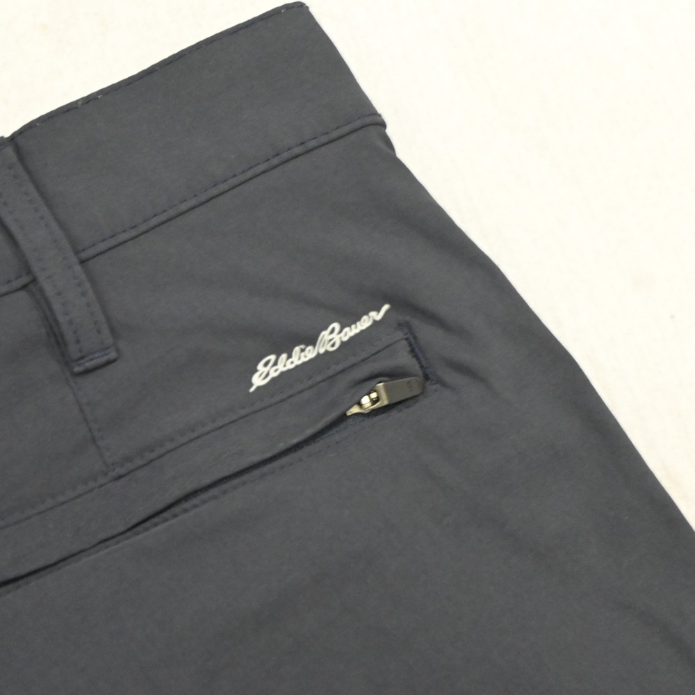 Eddie Bauer Hiking Pants Mens Size 38 x 30 Blue Nylon Stretch Flat Front - Picture 9 of 10